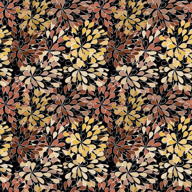 Soyut çiçek pürüzsüz desen arkaplanı