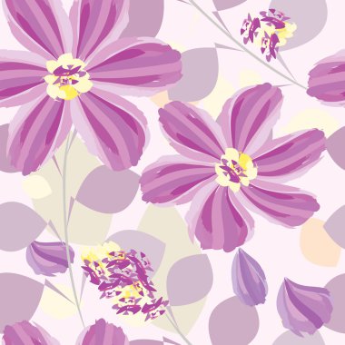 Soyut çiçek pürüzsüz desen arkaplanı