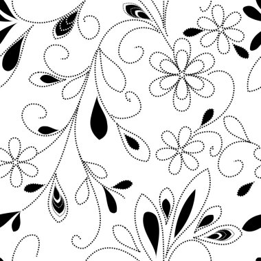 Soyut çiçek pürüzsüz desen arkaplanı