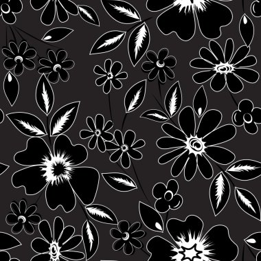 Soyut çiçek pürüzsüz desen arkaplanı