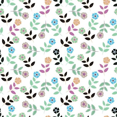 Soyut çiçek pürüzsüz desen arkaplanı