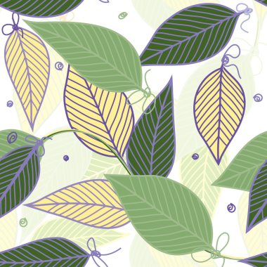 soyut yeşillik Dikişsiz desen arka plan