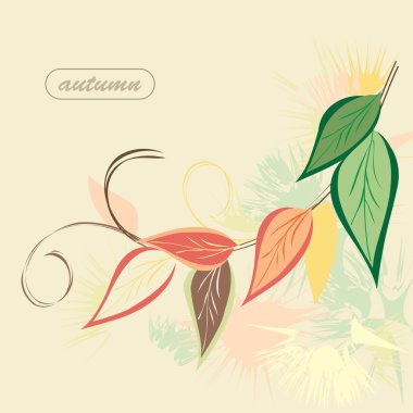 sonbahar yaprak arka plan. Başlık sayfası.