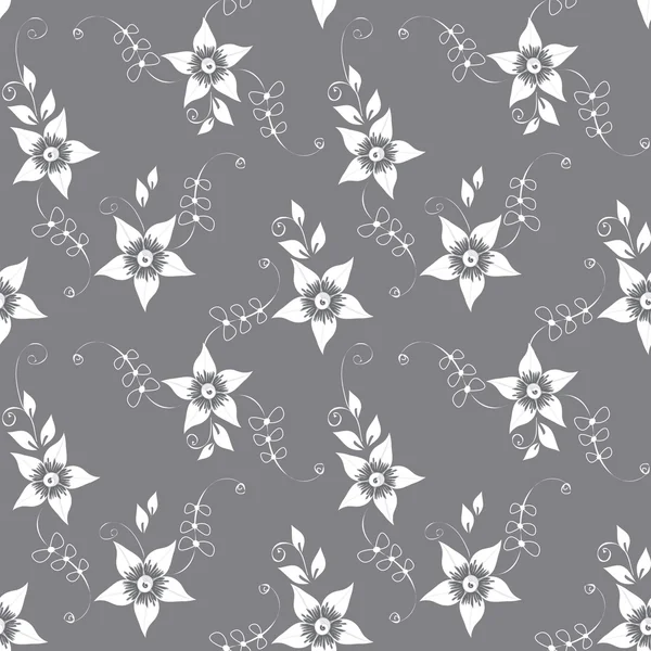 Abstract flower seamless pattern background — Stock Vector