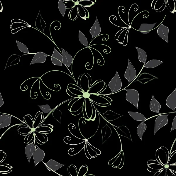 Motif floral sans couture — Image vectorielle