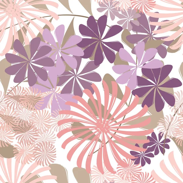 Floral seamless pattern — Stock Vector