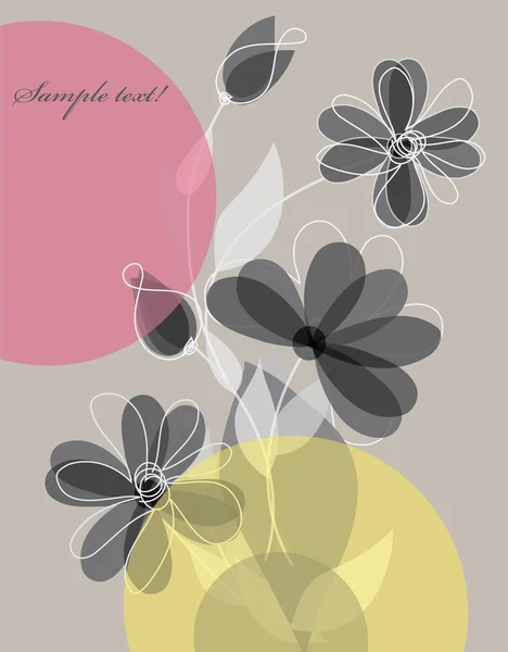 Flor backgrounds.Graphic símbolo de decoração . — Vetor de Stock