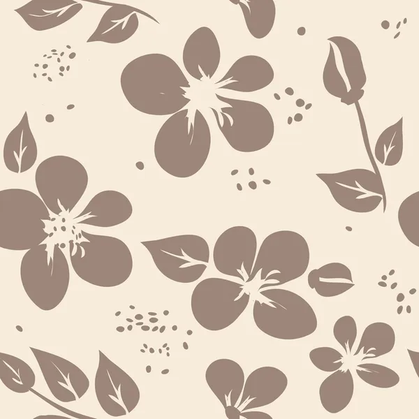 Fondo de patrón sin costura flor abstracta — Archivo Imágenes Vectoriales