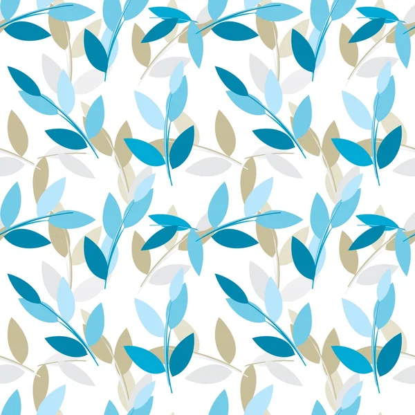 Abstract foliage seamless pattern background — Stock Vector