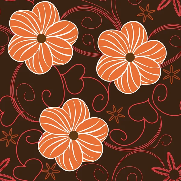 Floral seamles pattern — Stock Vector