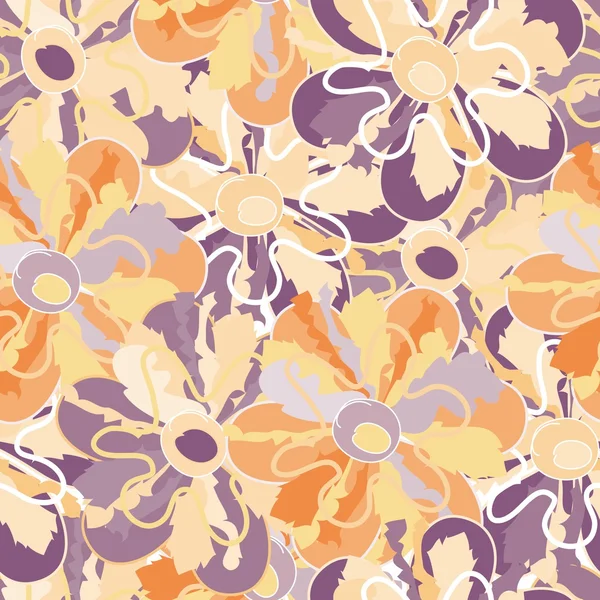 Modèle floral abstrait sans couture — Image vectorielle