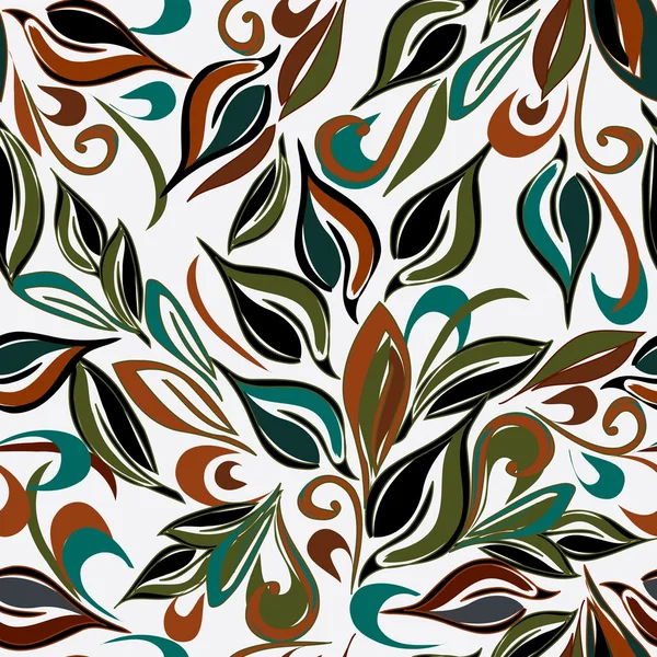 Fondo de patrón sin costura floral abstracto — Vector de stock