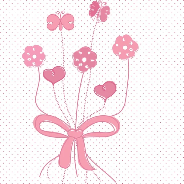 Fondo de flores abstracto — Vector de stock