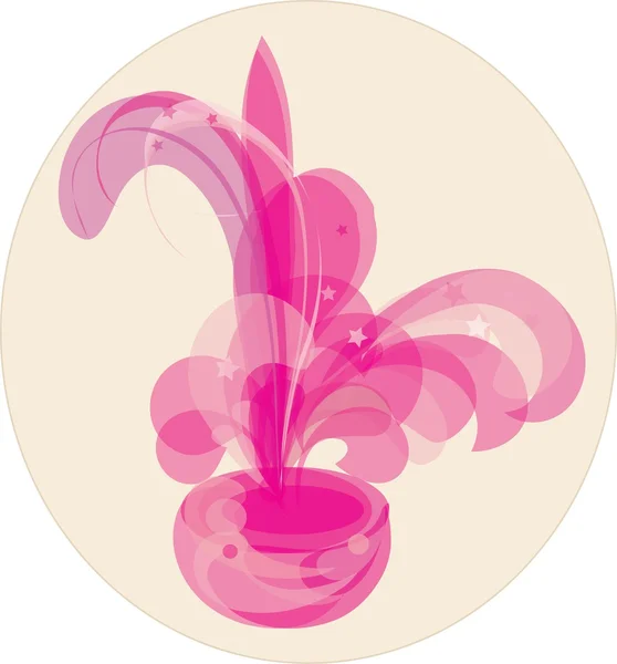 抽象的な背景の花束 — ストックベクタ