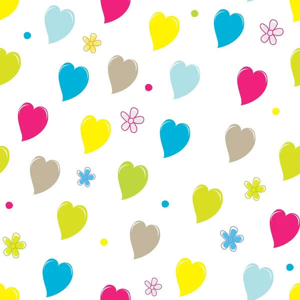 Valentine nahtlose Muster Hintergrund — Stockvektor