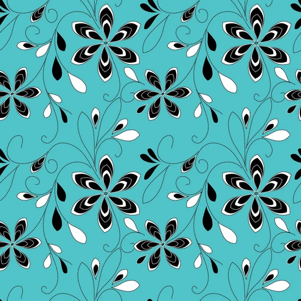 Bloemen naadjes patroon — Stockvector