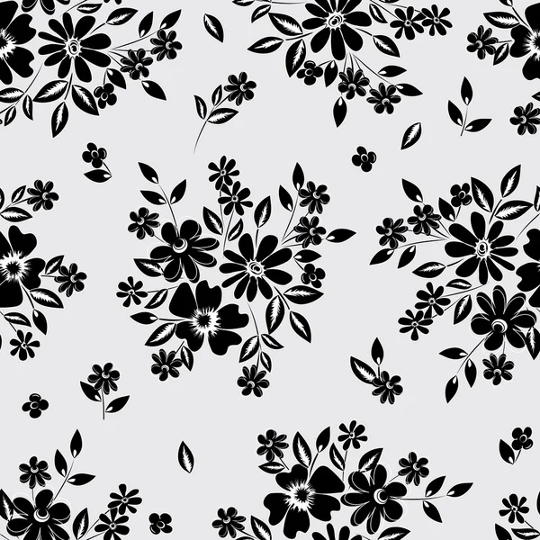 Abstract flower seamless pattern background — Stock Vector