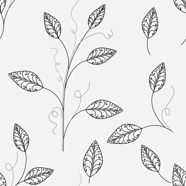 Abstract foliage seamless pattern background — Stock Vector