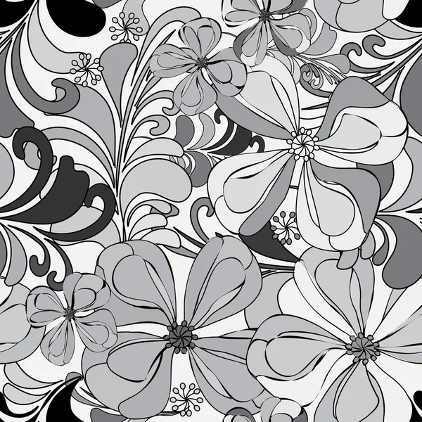 Motif floral sans couture — Image vectorielle