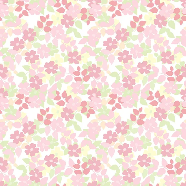 Fondo de patrón sin costura flor abstracta — Vector de stock