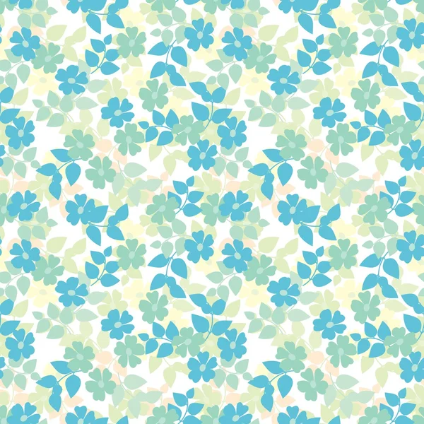 Abstract flower seamless pattern background — Stock Vector