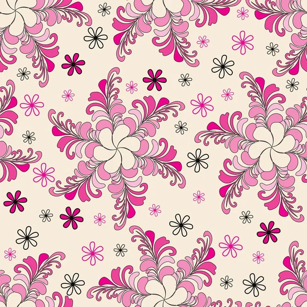 Motif floral sans couture — Image vectorielle