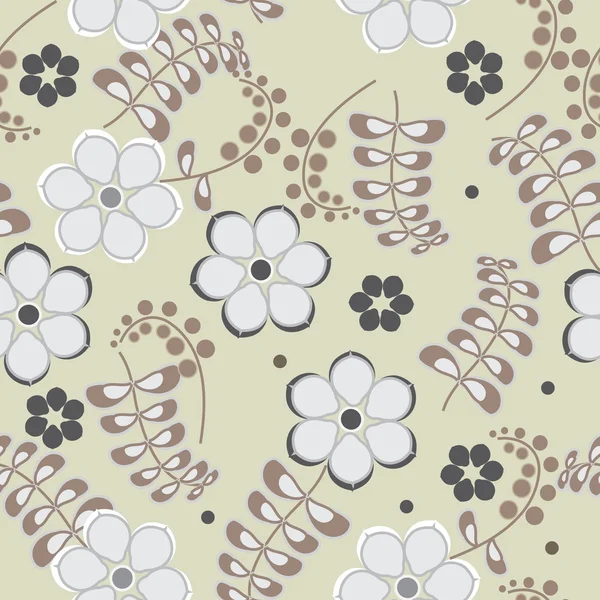 Motif floral sans couture — Image vectorielle