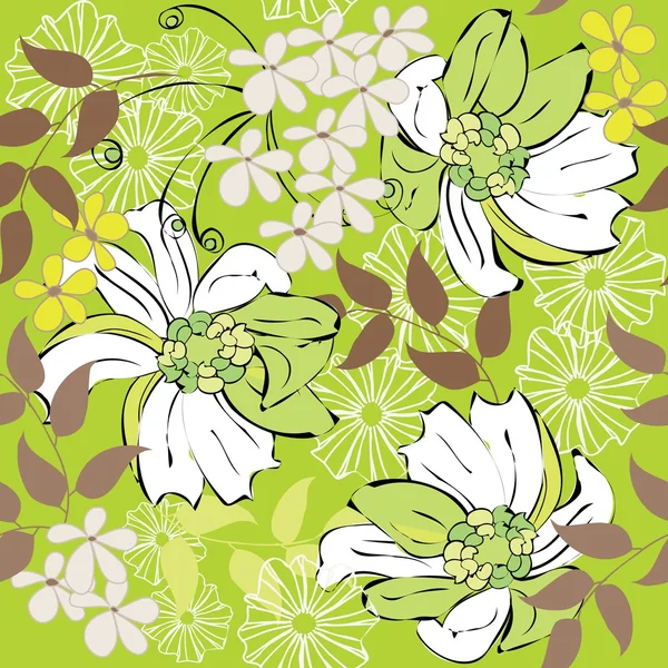 Αφηρημένο floral μοτίβο φόντο — Διανυσματικό Αρχείο
