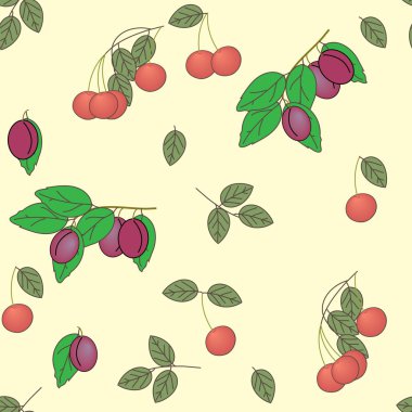 Meyveler pürüzsüz desen