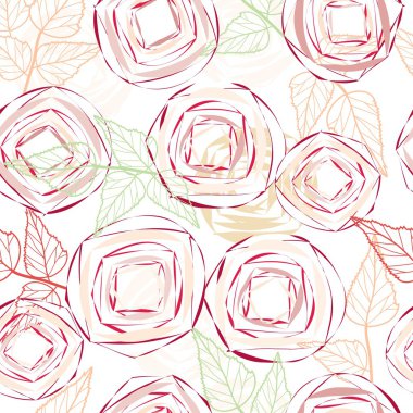 Soyut çiçek pürüzsüz desen arkaplanı