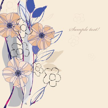 soyut çiçek arka plan