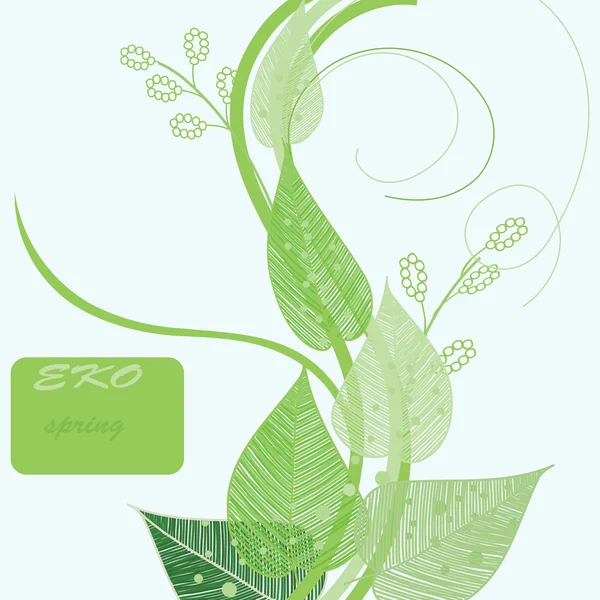 Stylish leaf background — Stock Vector