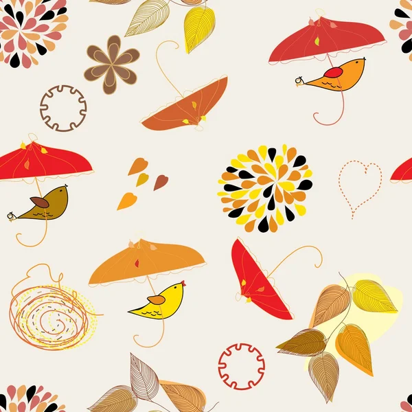 Abstrakt hösten sömlös bakgrund — Stock vektor