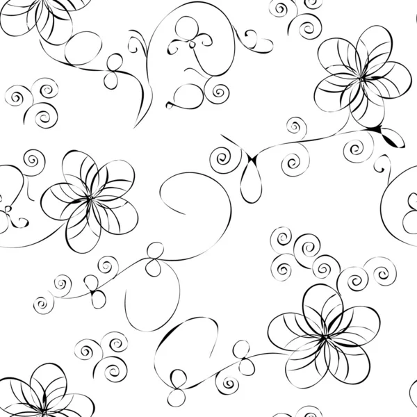 Motif floral sans couture — Image vectorielle