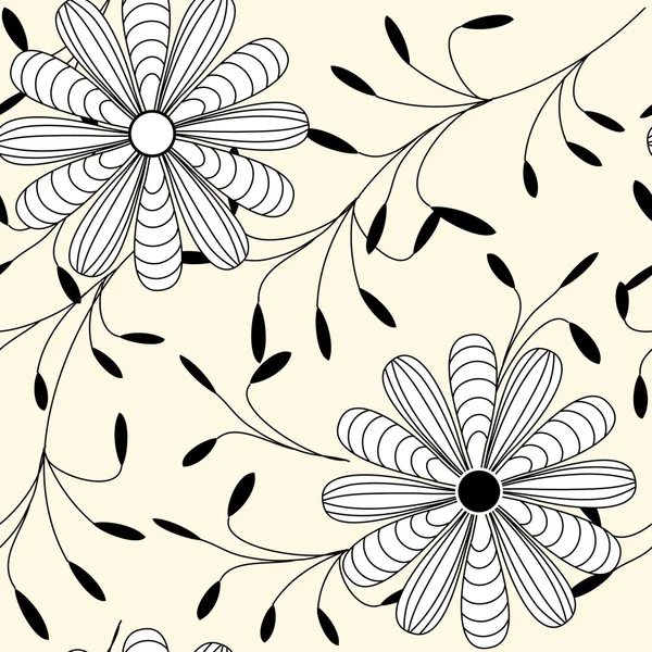 Motif floral sans couture — Image vectorielle