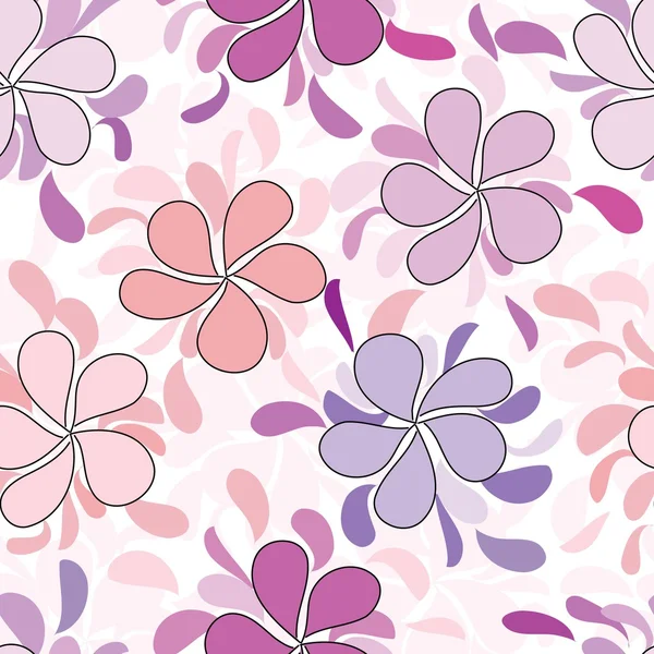 Motif floral sans couture — Image vectorielle