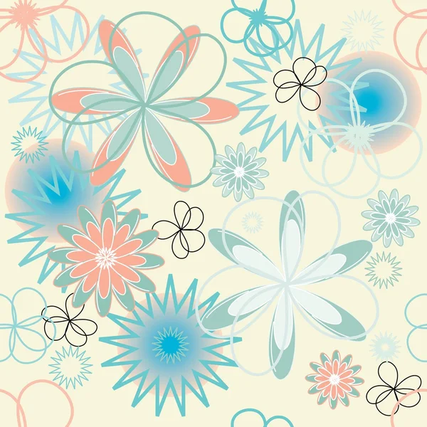 Floral seamless pattern — Stock Vector