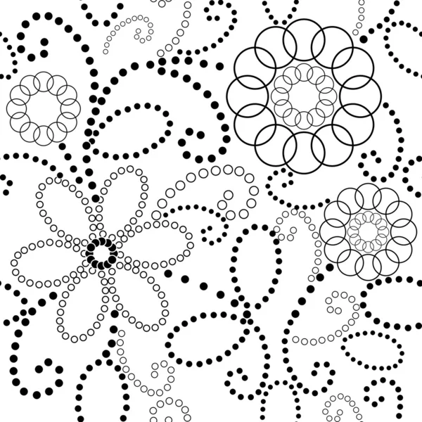 Motif floral sans couture — Image vectorielle