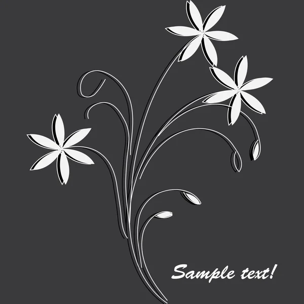 Fond floral romantique — Image vectorielle