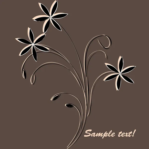 Romantische bloemen achtergrond — Stockvector