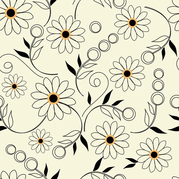 Floral seamless pattern — Stock Vector