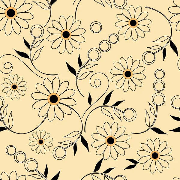 Floral seamless pattern — Stock Vector