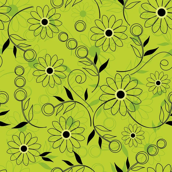 Patrón sin costura floral — Vector de stock