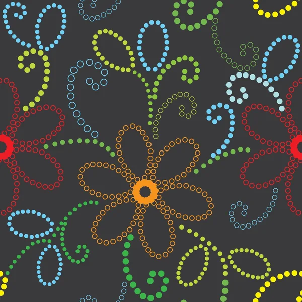 Bloemen naadloos patroon — Stockvector