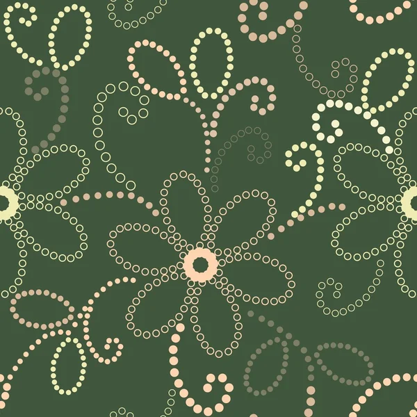 Motif floral sans couture — Image vectorielle