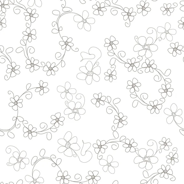 Motif floral sans couture — Image vectorielle