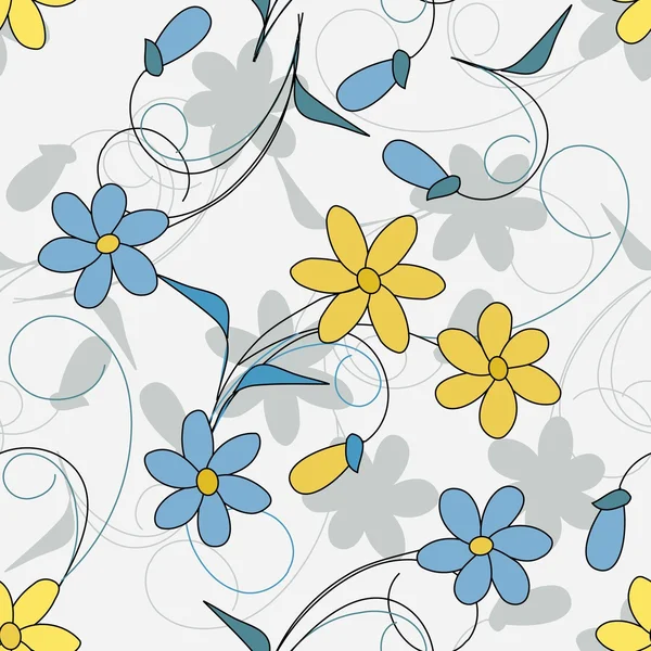 Floral seamless pattern — Stock Vector