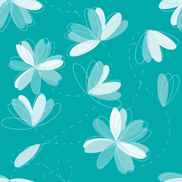 Motif floral sans couture — Image vectorielle