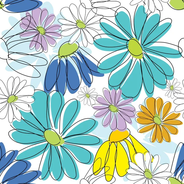 Floral seamless pattern — Stock Vector