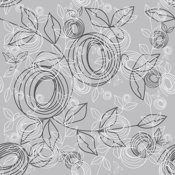 Abstract flower seamless pattern background — Stock Vector